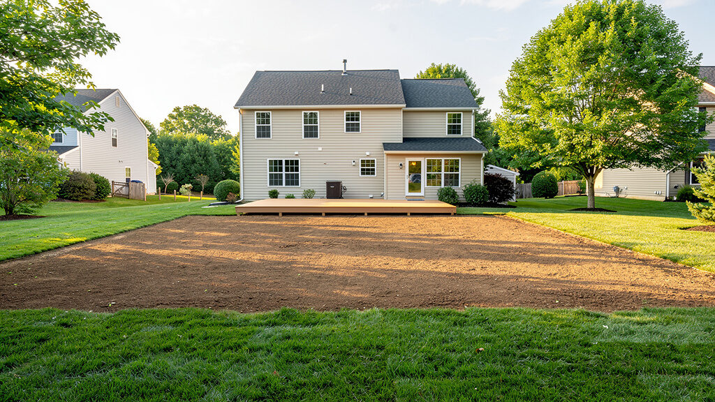 Deck demolition and debris removal at a McLean property