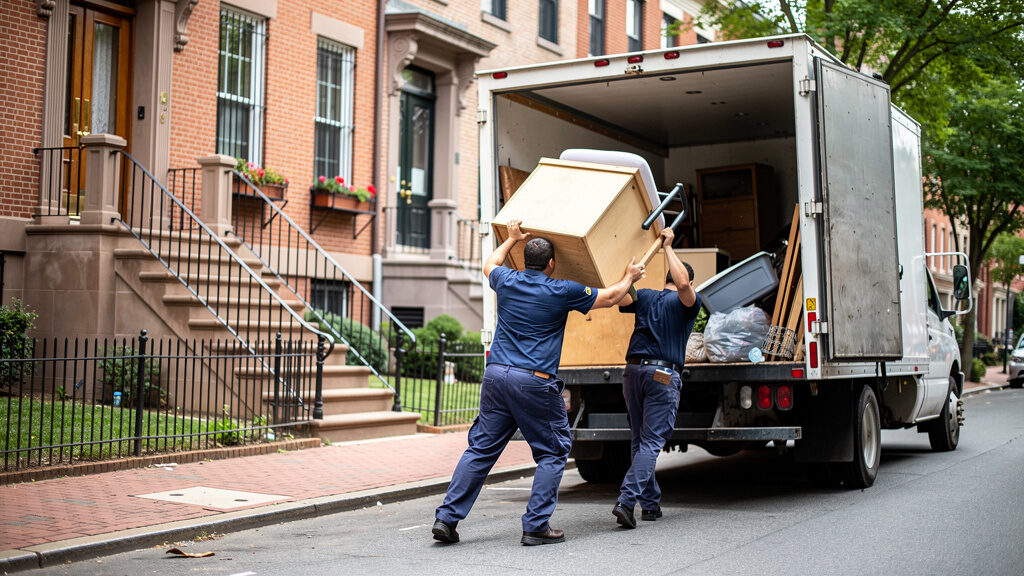 Commercial junk removal in a Northwest Washington DC office building
