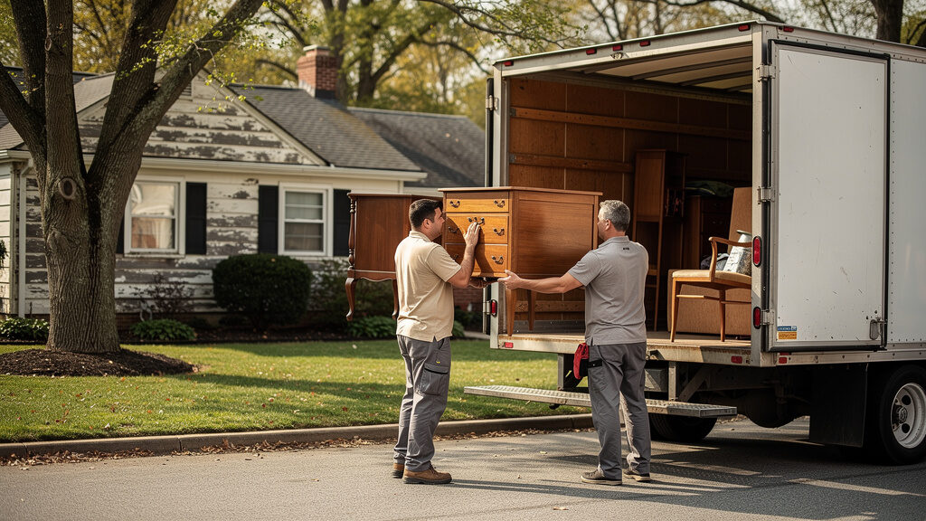 Junk Gorillas team handling an estate cleanout in Olney