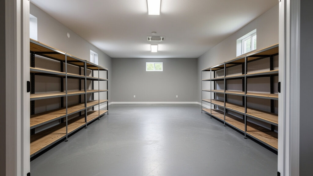 Clean basement after professional cleanout in Takoma Park