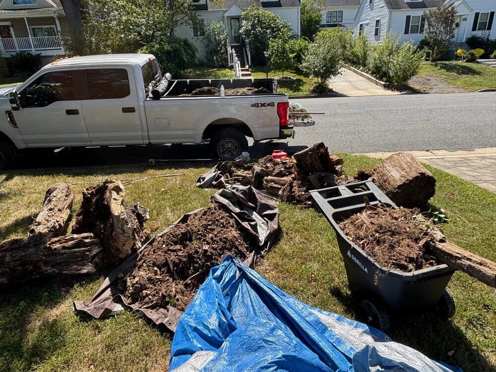 Demolition debris removal in North Potomac