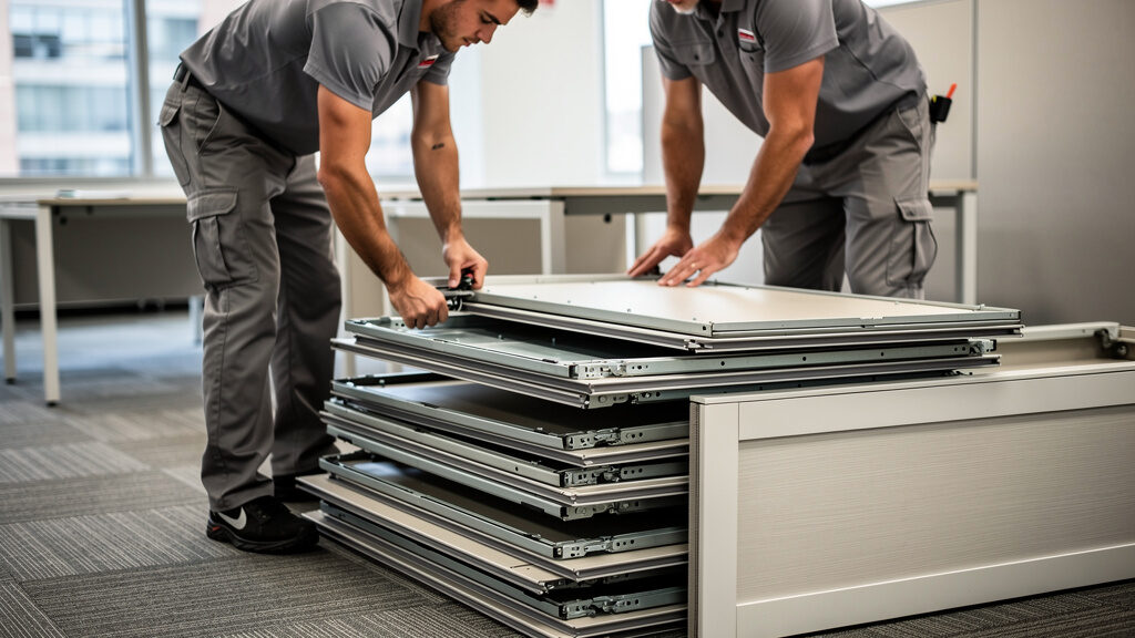 Office furniture removal from Potomac business space