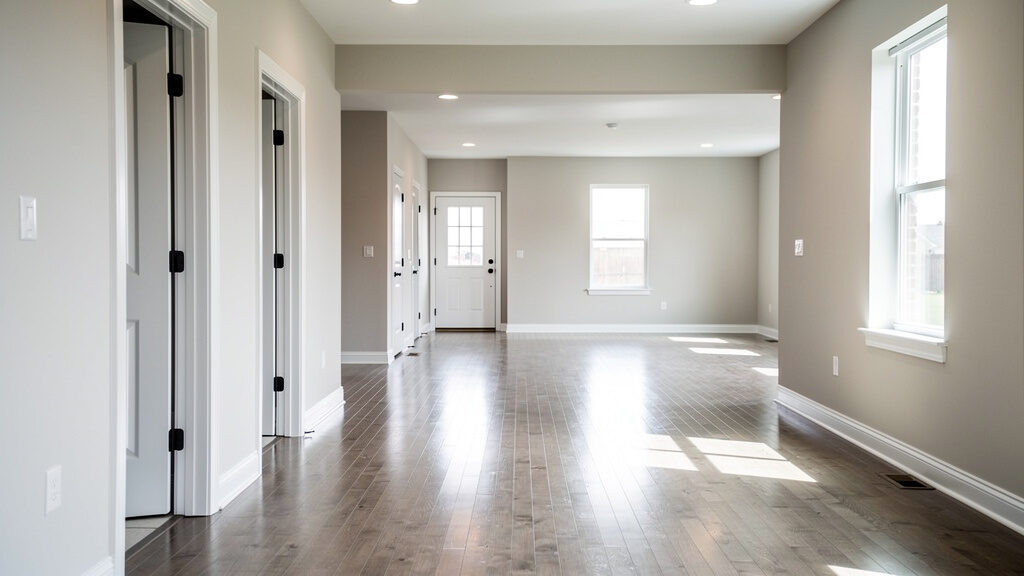 Clean rental property after professional cleanout