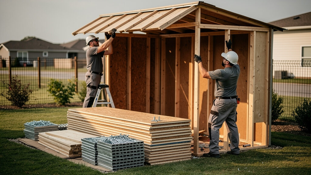 Professional shed removal crew in Potomac